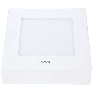 Painel Led Avant Pop Sobrepor Quadrado 6W 6500K