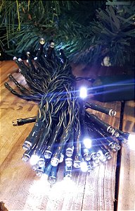 PISCA STROBO ESTRELINHA 80 LEDS 10 METROS  BRANCO FRIO BIVOLT USO INTERNO E EXTERNO