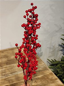 GALHO BERRY MISTO VERMELHO 77CM