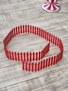 CERCA EM MDF PARA CENÁRIOS VERMELHO 89CM
