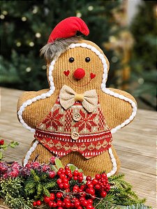 BONECO GINGERBREAD EM PÉ - 30CM