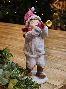 MENINO COM FLAUTA  - 19CM