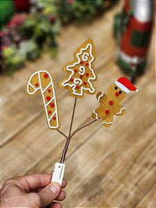 GALHO FIGURAS GINGERBREAD 37CM