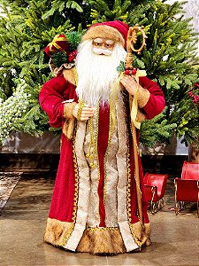 PAPAI NOEL LUXO EM PÉ - 80CM