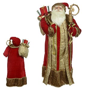 PAPAI NOEL LUXO EM PÉ - 1,20CM