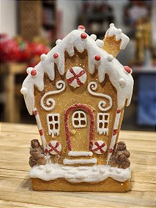 CASA GINGERBREAD COM LED 24CM