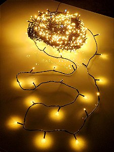 PISCA STROBO 1000 LEDS 100 METROS WARM COM STROBO BRANCO FRIO USO INTERNO E EXTERNO BIVOLT