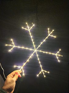 FLOCO DE NEVE 70 LEDS WARM 40CM BIVOLT
