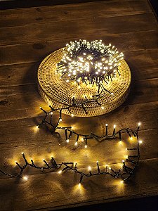 PISCA FESTÃO SUPER STROBO 500 LEDS 10 METROS WARM BIVOLT
