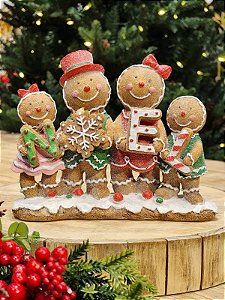 FAMÍLIA GINGERBREAD NOEL 20CM