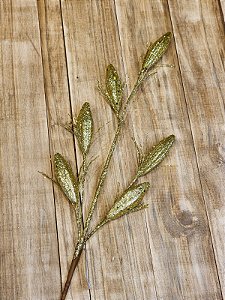 GALHO DECORATIVO DOURADO - 76CM
