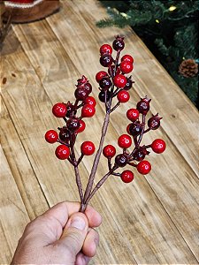 GALHO DECORATIVO PICK BERRY - 38CM