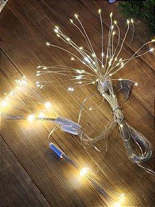 PISCA FIO DE FADA FOGOS DE ARTIFÍCIO 320 LEDS 4 METROS C/ FUNÇÕES COM EMENDA BIVOLT
