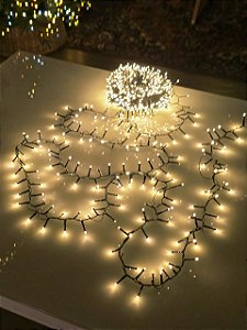 PISCA FESTÃO SUPER STROBO 1000 LEDS 20 METROS WARM BIVOLT