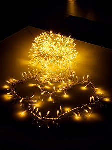 PISCA FESTÃO SUPER STROBO 1000 LEDS 20 METROS WARM BIVOLT