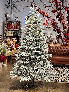 ÁRVORE NEVADA MENDOZA 847 GALHOS COM 450 LEDS WARM 2,10CM