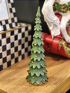 ÁRVORE DECORATIVA EM RESINA LUXURY BALLS 26,5CM