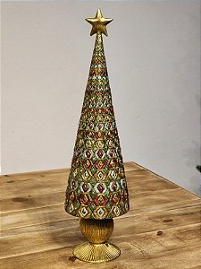 ÁRVORE DECORATIVA EM RESINA LUXURY 44CM