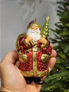 PENDENTE DECORATIVO NOEL EM RESINA VERMELHO E VERDE