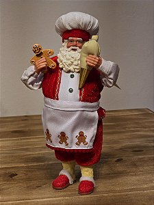 PAPAI NOEL CONFEITEIRO - COLECIONÁVEL - 27,5CM
