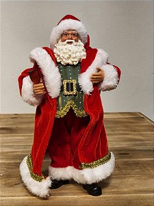 PAPAI NOEL NOEL COM TAÇA - COLECIONÁVEL - 27,5CM