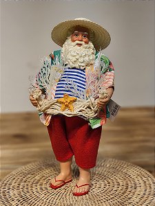 PAPAI NOEL PRAIA - COLECIONÁVEL - 28CM