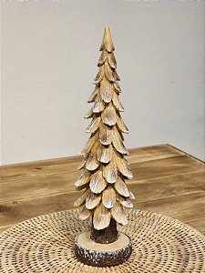 ÁRVORE DECORATIVA GINGERBREAD EM RESINA 26CM