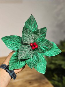 FLOR BICO DE PAPAGAIO VERDE 27CM