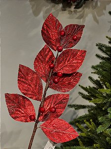 GALHO FOLHA VERMELHO 52CM