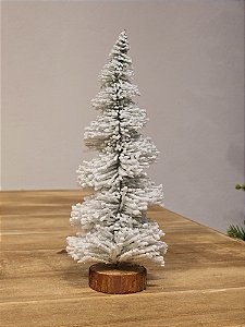 MINI ÁRVORE NEVADA NO TRONCO 25CM
