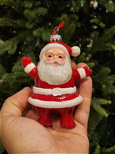 PENDENTE NOEL VERMELHO E BRANCO 11,5CM