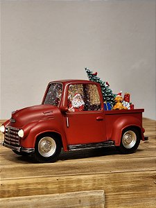 LANTERNA PAPAI NOEL NA CAMINHONETE COM LUZ E MOVIMENTO
