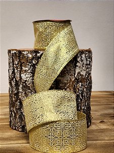 FITA ARAMADA DECORADA TRABALHADA DOURADO