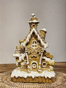 CASA GINGERBREAD EM RESINA 20CM