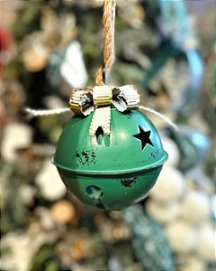 GUIZO VERDE EM METAL 14CM