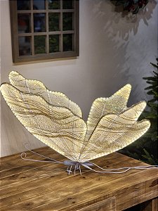 BORBOLETA COM LED WARM 80CM  BIVOLT