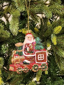 PENDENTE ORNAMENTO NOEL NO TRENZINHO 9,5CM
