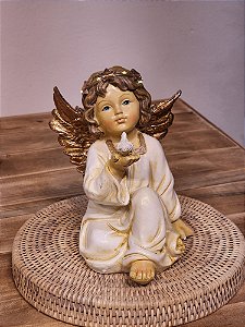 ANJO COM COROA DE LED 20CM