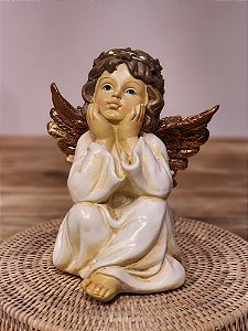 ANJO COM COROA DE LED 20CM