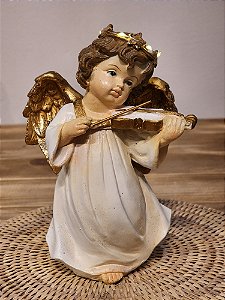 ANJO COM COROA DE LED 18,5CM