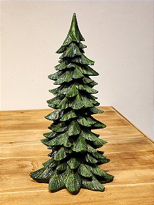 ÁRVORE TOPIARA EM RESINA VERDE 30CM