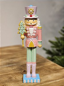 QUEBRA NOZES GINGERBREAD EM RESINA 34CM