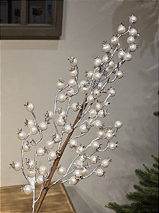 GALHO BERRY BRANCO PEROLA 68CM