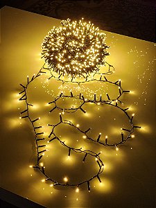 PISCA FESTÃO 1500 LEDS 40 METROS WARM COM STROBO WARM BIVOLT