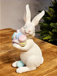 COELHO SEGURANDO MACARONS 17,8CM