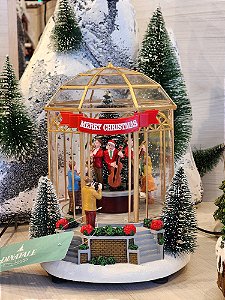 CENÁRIO VILA NATALINA GAZEBO COM CORAL 20CM  - PRÉ VENDA 2025