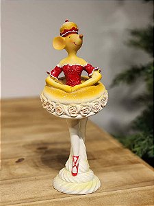 RATINHA BAILARINA MARROM 25CM