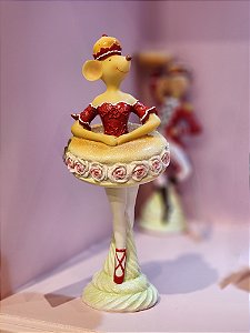RATINHA BAILARINA MARROM 25CM - PRÉ VENDA 2025