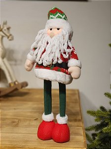 PAPAI NOEL VERMELHO E VERDE AJUSTÁVEL 51CM