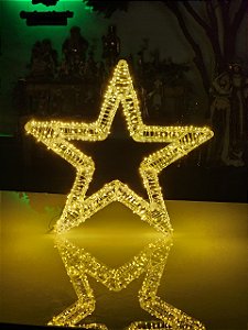 ESTRELA COM 800 LEDS WARM USO INTERNO E EXTERNO BIVOLT
